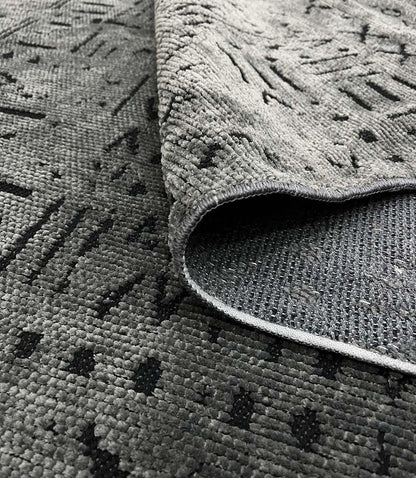 Luxess Halı Cool Kilim 403 Antrasit Yıkanabilir Halı