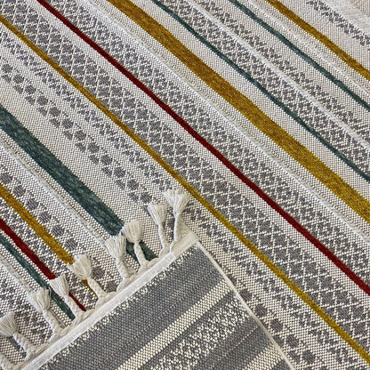 Meridyen Serisi Multi Şönil Kilim | Kaymaz Tabanlı, Yıkanabilir Halı
