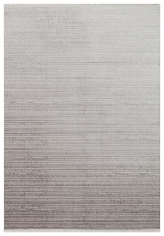 Eko Halı PERA 02 Koyu Gri Yıkanabilir Modern Desenli Kaymaz Tabanlı Akrilik Makine Halısı