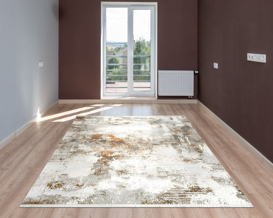 Pierre Cardin Halı Morina LH01A halı kahve duvarlı odada