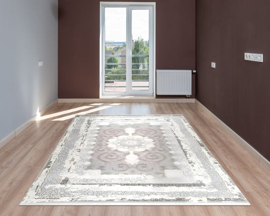 Pierre Cardin Halı Morina LH02A halı kahve duvarlı odada