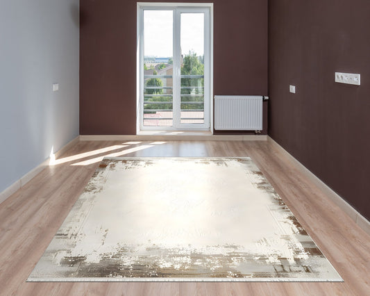 Pierre Cardin Halı Morina LH08A halı kahve duvarlı odada