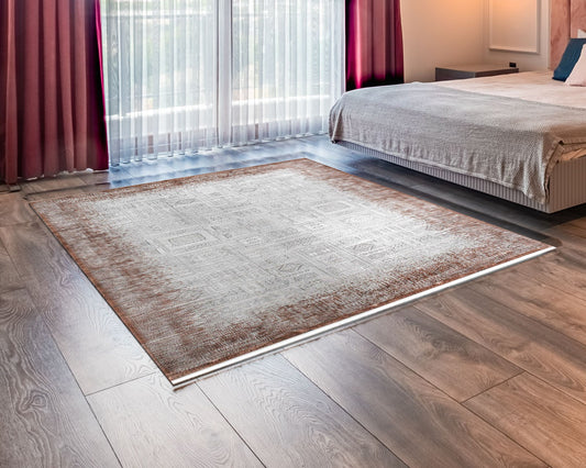 Royal Halı Bearny TD02A halı yatak odasında
