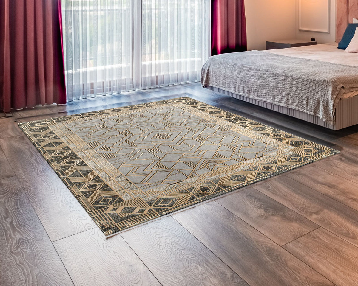 Royal Halı Bearny TD05A halı yatak odasında