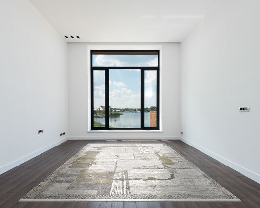 Royal Halı Luce ZL01A halı beyaz modern odada