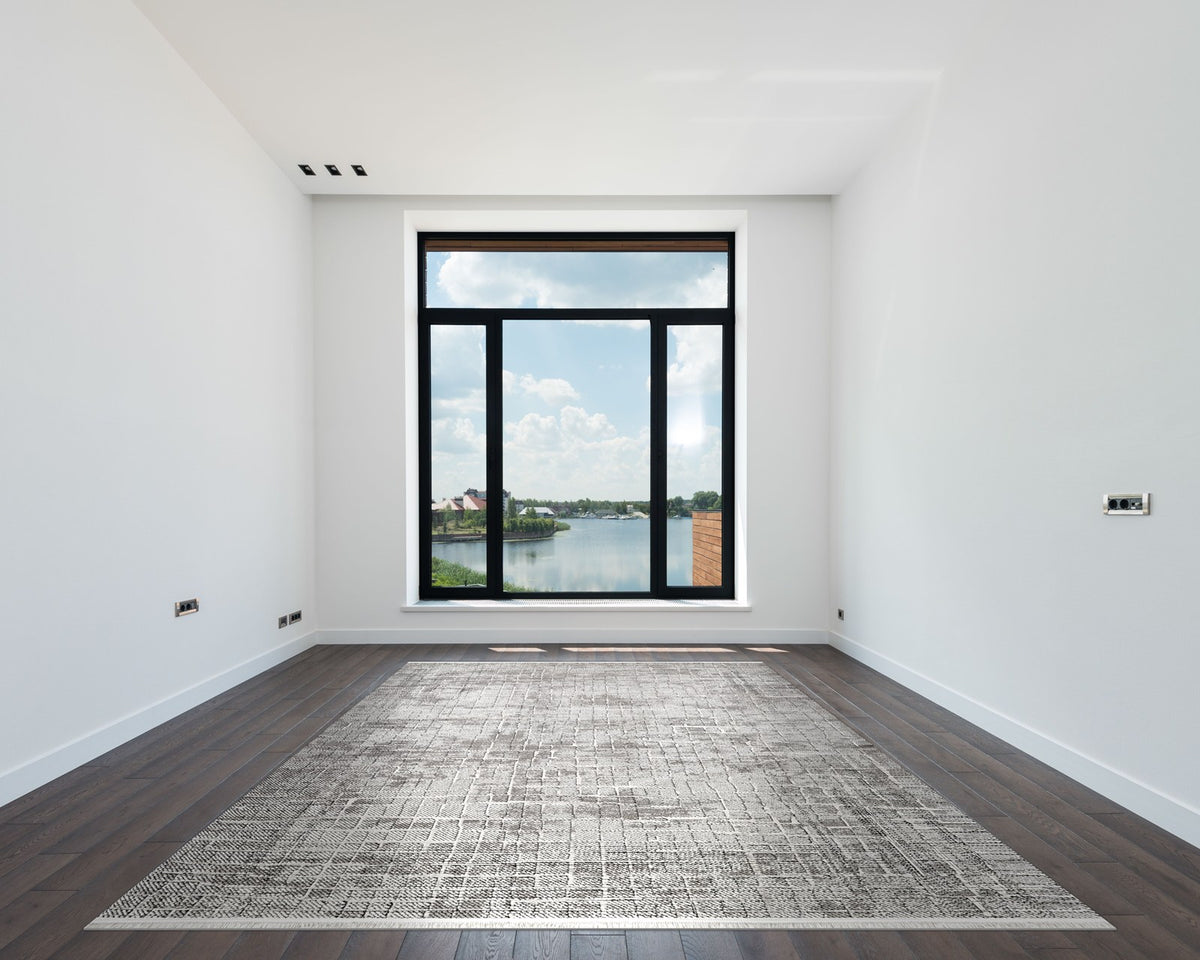 Royal Halı Luce ZL02A halı beyaz modern odada