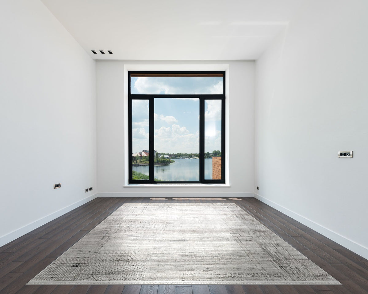 Royal Halı Luce ZL03A halı beyaz modern odada