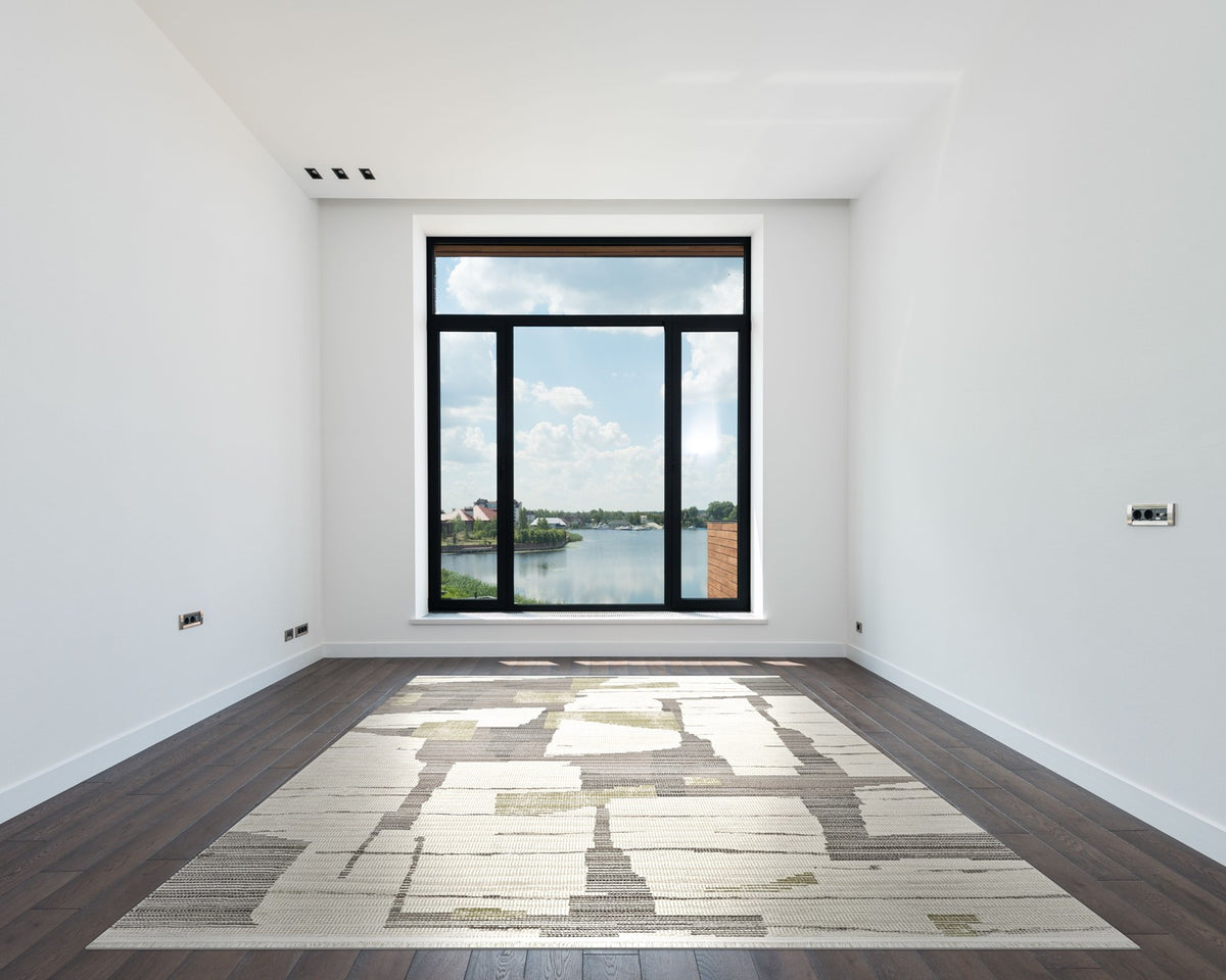 Royal Halı Luce ZL04A halı beyaz modern odada