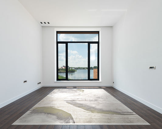 Royal Halı Luce ZL05A halı beyaz modern odada