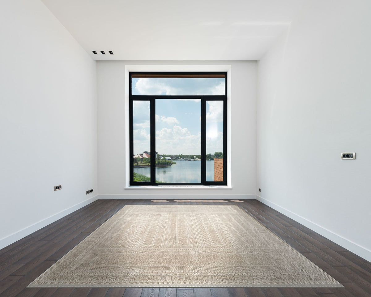 Royal Halı Luce ZL10A halı beyaz modern odada