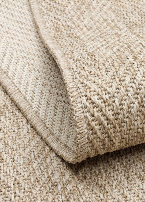Eko Halı VENTURA VNT 2704 Sisal Açık Bej İç ve Dış Mekan Kullanımına Uygun Hav Vermeyen Kolay Temizlenebilir Sisal Görünümlü Halı - görsel 3