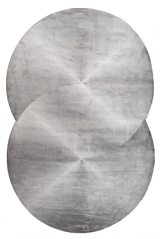 Artemis Halı Art Shape Y1024K Gri – Çift Daire Formlu Halı