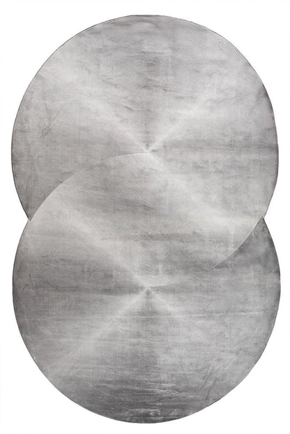 Artemis Halı Art Shape Y1024K Gri – Çift Daire Formlu Halı